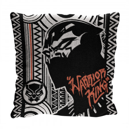 Black Panther Warrior King 20" Throw Pillow